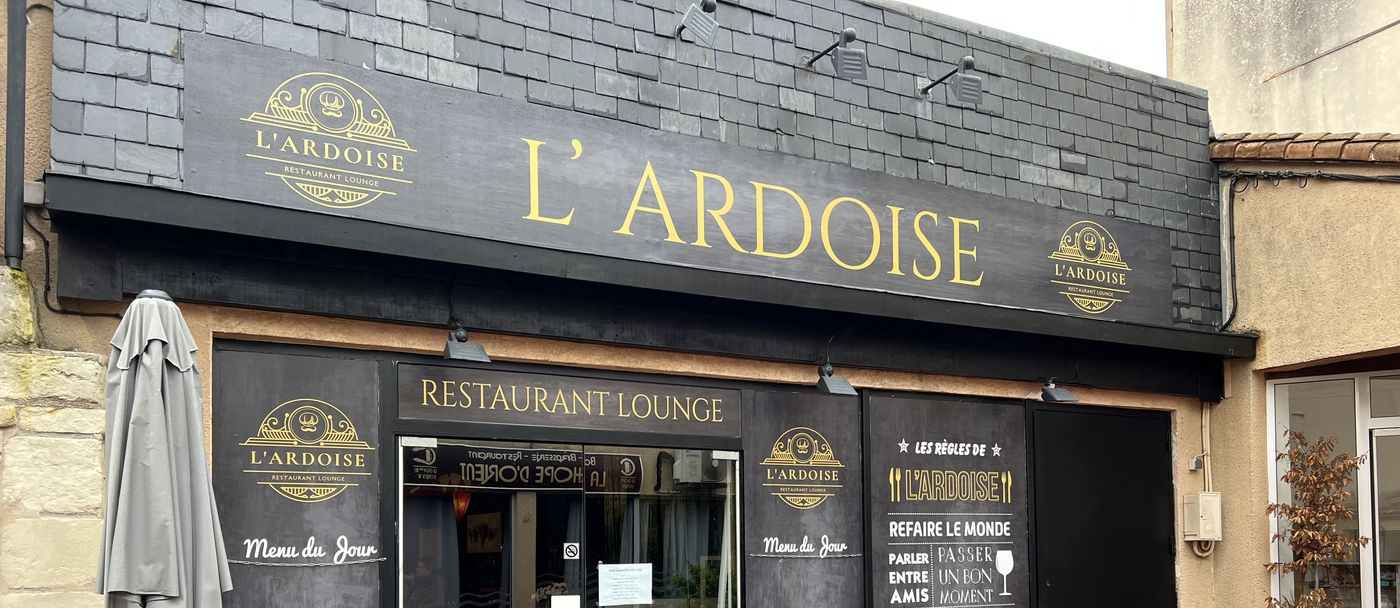Façade du restaurant L'Ardoise