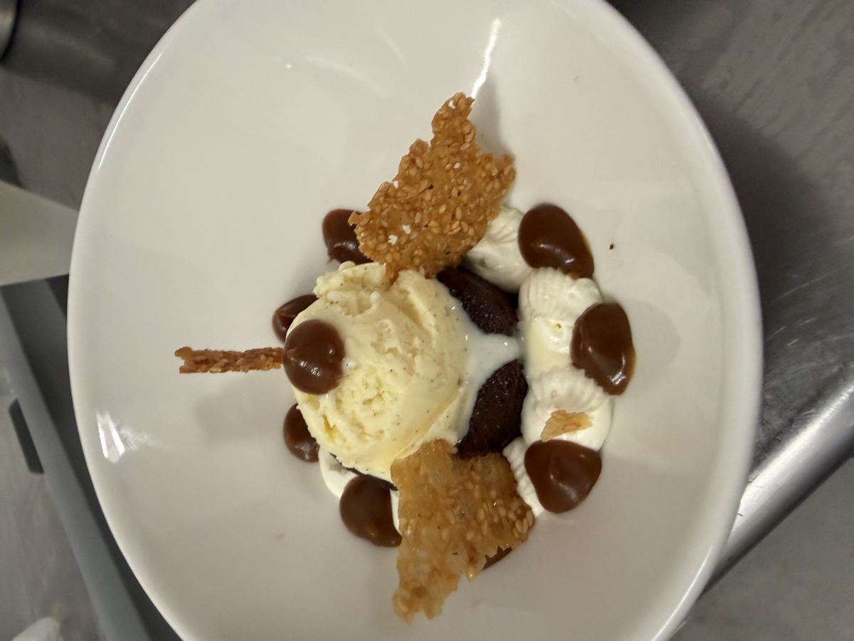 Fondant chocolat, glace vanille